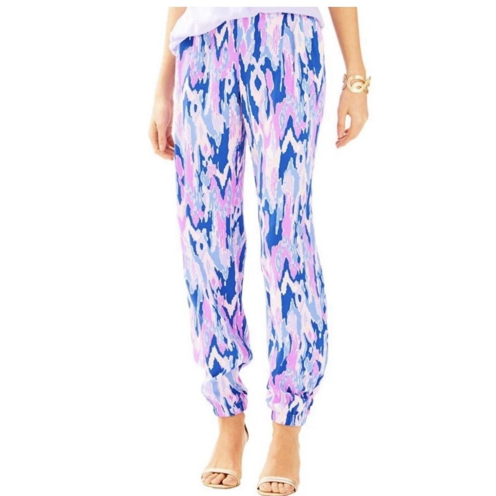 Lilly Pulitzer Amethyst Pants Boho Kentucky Derby 14 Women NWT Festival Resort
